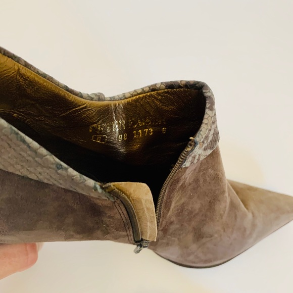 Suede with snake effect Bag and Boots - Picture 4 of 7